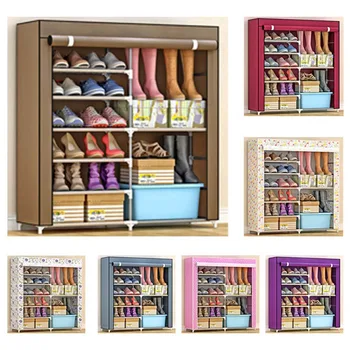 Simple Double Row 6-layer Shoe Cabinet, Multi-layer Dustproof Cloth Shoe Rack, Shoe Storage Rack, Foldable Cloth Shoe Rack
Simple Double Row 6-layer Shoe Cabinet, Multi-layer Dustproof Cloth Shoe Rack, Shoe Storage Rack, Foldable Cloth Shoe Rack