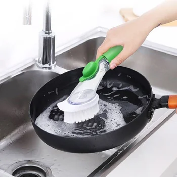Kitchen Pot Cleaning Brushes Plastic Automatic Plus Detergent Cleaning Brush Removable Non-slip Handle Tool Household Supplies
Kitchen Pot Cleaning Brushes Plastic Automatic Plus Detergent Cleaning Brush Removable Non-slip Handle Tool Household Supplies