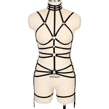 Black Harness Belt Set Strap Top Punk Gothic Lingerie Plus Size Elastic Bra Garter Belt Body Cage Festival Night Woman Suspender
Black Harness Belt Set Strap Top Punk Gothic Lingerie Plus Size Elastic Bra Garter Belt Body Cage Festival Night Woman Suspender