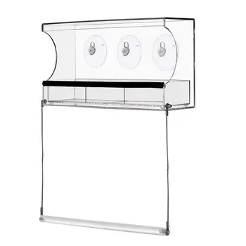 Hanging Removable Bird Feeder with Bird Stand Clear Glass Window Seed Tray Refil Q39B
Hanging Removable Bird Feeder with Bird Stand Clear Glass Window Seed Tray Refil Q39B
