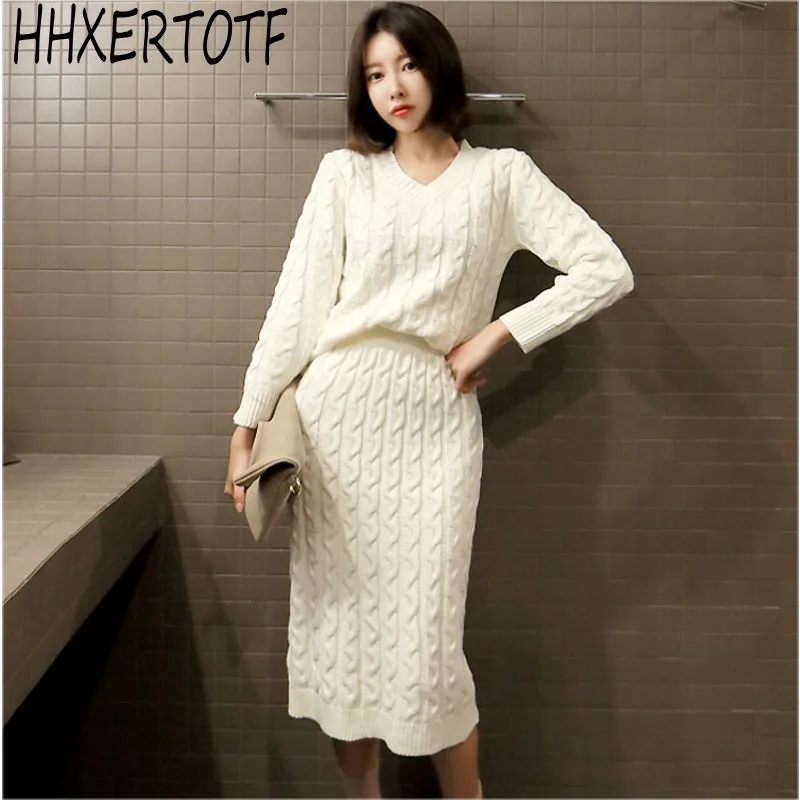 2019 Autumn Winter New Knitted Sweater Pullovers and Bodycon Pencil Skirts 2 Pieces Sets Women Warm Suit
2019 Autumn Winter New Knitted Sweater Pullovers and Bodycon Pencil Skirts 2 Pieces Sets Women Warm Suit