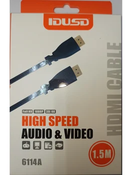 HDMI CABLE 1.5M and 3M CABLE with dual HDMI connection compatible with 3D / 4K full HD 1080P for LED LCD SETBOX DVD-T 6114A / 61
HDMI CABLE 1.5M and 3M CABLE with dual HDMI connection compatible with 3D / 4K full HD 1080P for LED LCD SETBOX DVD-T 6114A / 61