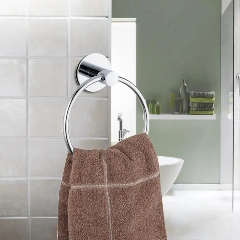 Bathroom Stainless Steel Round Wall Mounted Towel Ring Holder Hanger Rack Stainless Steel Rack Circular Wall Mounted Towel Ring
Bathroom Stainless Steel Round Wall Mounted Towel Ring Holder Hanger Rack Stainless Steel Rack Circular Wall Mounted Towel Ring