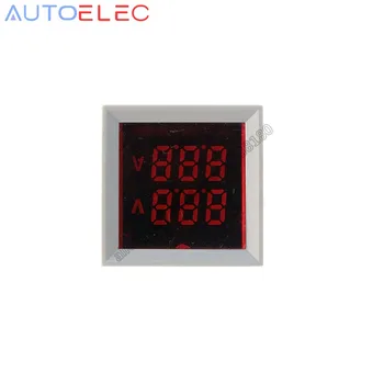 Square LED Digital Voltmeter Ammeter Signal Lights Volt Voltage Current Combo Meter Indicator Tester Measuring AC 60-500V 0-100A
Square LED Digital Voltmeter Ammeter Signal Lights Volt Voltage Current Combo Meter Indicator Tester Measuring AC 60-500V 0-100A
