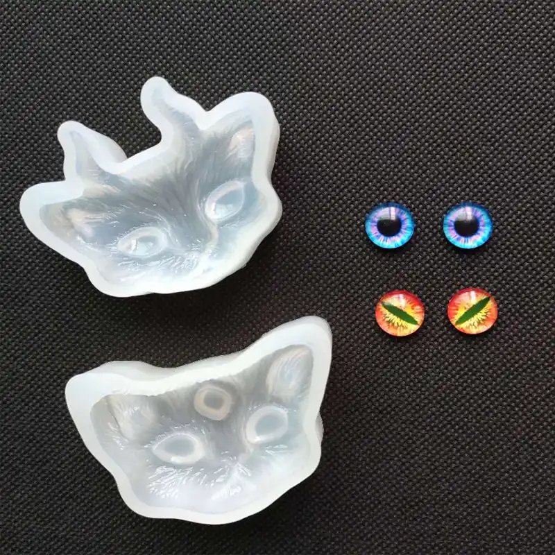 Cat With Horn Or Eye Silicone Mold Necklace Pendant Resin Jewelry Making Mould Diy Hand Craft Resin Molds For Jewelry Jewelry Tools Equipments Aliexpress