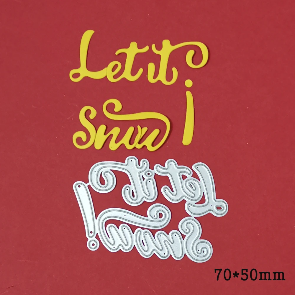 Let it snow English Letter Metal Cutting Dies For Stamps Scrapbooking Stencils DIY Paper Album Cards Decor Embossing 2021 New
Let it snow English Letter Metal Cutting Dies For Stamps Scrapbooking Stencils DIY Paper Album Cards Decor Embossing 2021 New