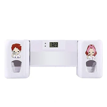2 In 1 Toothbrush Holder Set Automatic Toothpaste Dispenser Wall Children's Timing Family Mounted Toothpaste Squeezer
2 In 1 Toothbrush Holder Set Automatic Toothpaste Dispenser Wall Children's Timing Family Mounted Toothpaste Squeezer