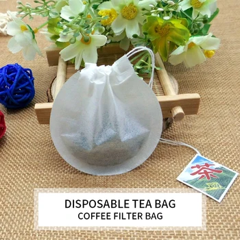 100Pcs/Lot Disposable Round Tea Bags Empty Scented Tea Bag Filter Infuser With String Heal Seal Paper Teabags For Herb Loose Tea
100Pcs/Lot Disposable Round Tea Bags Empty Scented Tea Bag Filter Infuser With String Heal Seal Paper Teabags For Herb Loose Tea