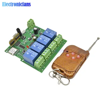 DC 5-32V AC 220V 4 Channel Wifi Relay Switch Module Wireless Timer Relay 433MHz Remote Controller for Smart Home
DC 5-32V AC 220V 4 Channel Wifi Relay Switch Module Wireless Timer Relay 433MHz Remote Controller for Smart Home