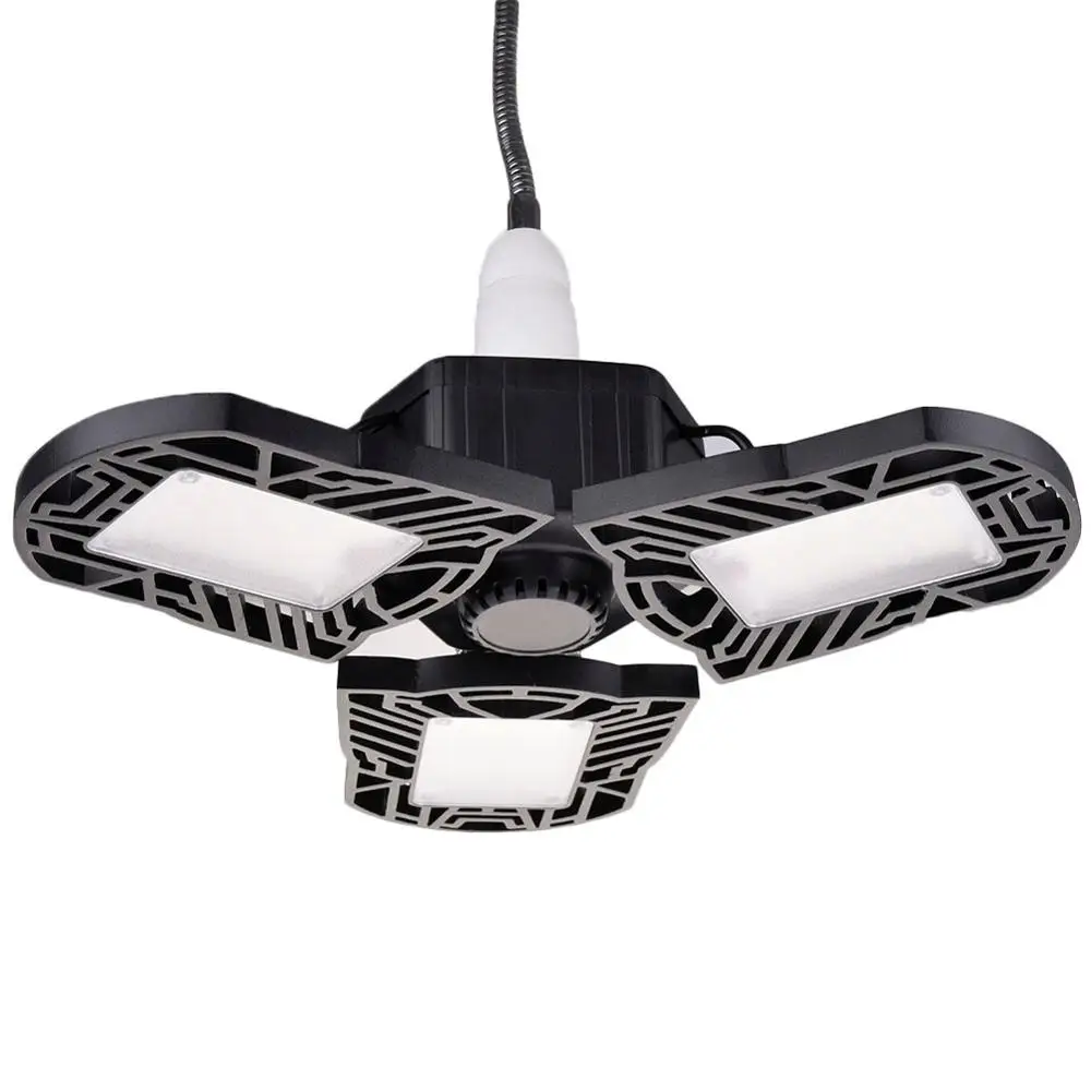 E26/E27 LED Garage Ceiling Lights Waterproof 60W LED Trilights Deformation High Bay Lighting Industrial Lamp Workshop Light
E26/E27 LED Garage Ceiling Lights Waterproof 60W LED Trilights Deformation High Bay Lighting Industrial Lamp Workshop Light