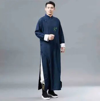 Men Hanfu Chinese Ancient Traditional Autumn Black Blue Gray Long Gown Hanfu Formal Dress New Years Costume For Men Plus Size XL
Men Hanfu Chinese Ancient Traditional Autumn Black Blue Gray Long Gown Hanfu Formal Dress New Years Costume For Men Plus Size XL
