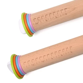 Professional Kitchen Rolling Pin Non Stick Roller with Removable Thickness Measuring Rings Adjustable Size Guides Roll XHC
Professional Kitchen Rolling Pin Non Stick Roller with Removable Thickness Measuring Rings Adjustable Size Guides Roll XHC