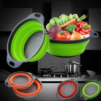 2020 Foldable Silicone Colander Fruit Vegetable Washing Basket Strainer Strainer Collapsible Drainer Kitchen Tools Dropshipping
2020 Foldable Silicone Colander Fruit Vegetable Washing Basket Strainer Strainer Collapsible Drainer Kitchen Tools Dropshipping