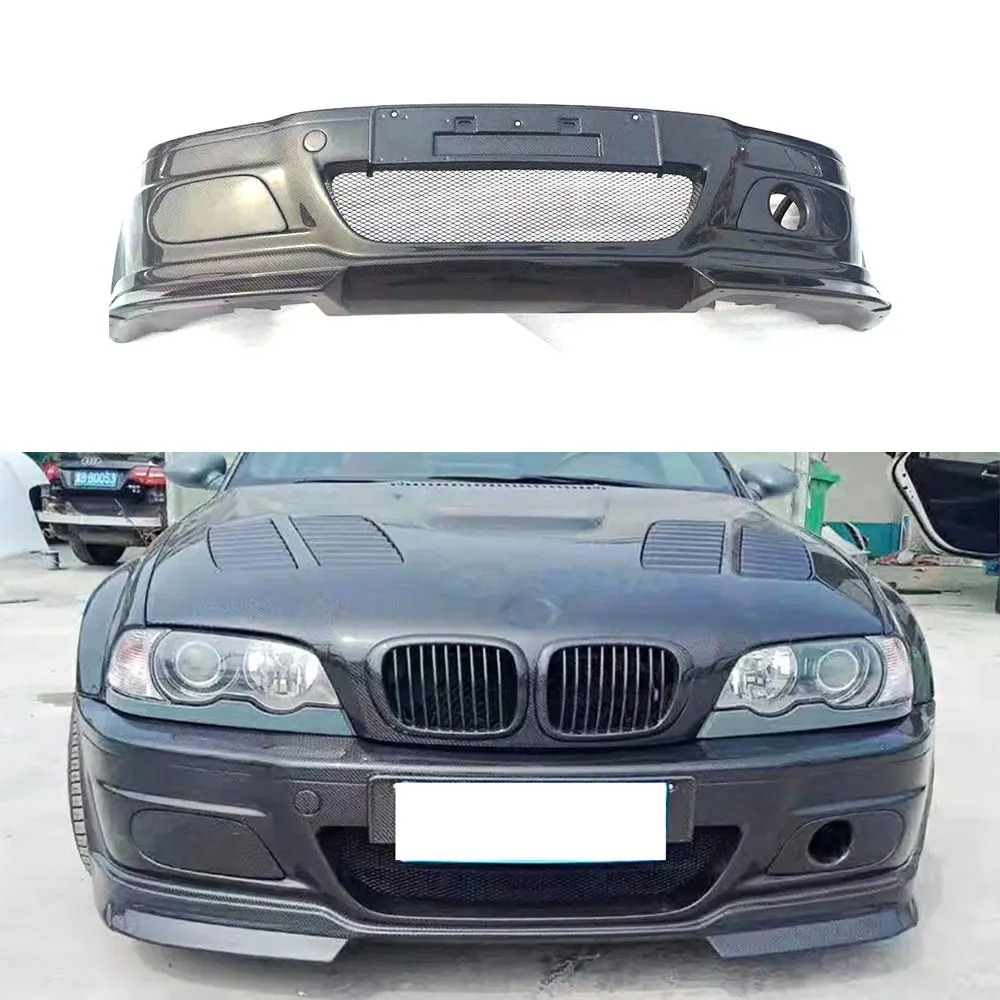 Carbon Fiber Car Front Bumper Lip Guard BodyKit Car Accessories For BMW 3 Series E46 M3 Head Bumper Hugger Car Styling 
Carbon Fiber Car Front Bumper Lip Guard BodyKit Car Accessories For BMW 3 Series E46 M3 Head Bumper Hugger Car Styling