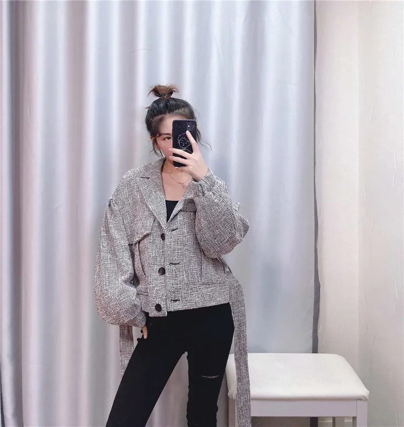 2019 Europe And America Autumn And Winter New Style Pocket-Accent Tweed Jacket with Belt Coat Women's 8271/020
2019 Europe And America Autumn And Winter New Style Pocket-Accent Tweed Jacket with Belt Coat Women's 8271/020
