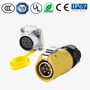 IP67 waterproof 7 pin connector pastic&metal plug socket TV monitor audio powercon 10A AC500V panel/wire/able connector
IP67 waterproof 7 pin connector pastic&metal plug socket TV monitor audio powercon 10A AC500V panel/wire/able connector
