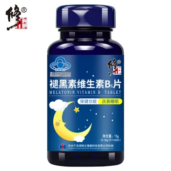 Modified Melatonin Vitamin B6 Tablets 0.25 G/piece * 60 Tablets Blue Hat Health Care Function Improving Sleeping Quality Swallow
Modified Melatonin Vitamin B6 Tablets 0.25 G/piece * 60 Tablets Blue Hat Health Care Function Improving Sleeping Quality Swallow