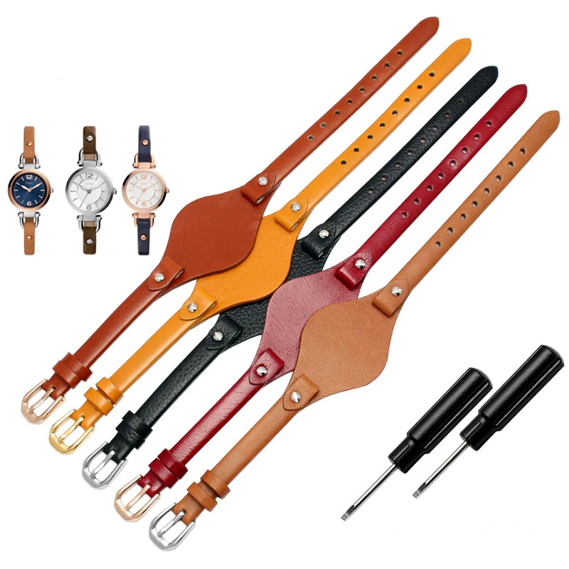 8mmhigh quality genuine leather watchbands for fossil ES3077 ES2830 ES3262 ES3060 Stylish women's watch straps Small bracelet
8mmhigh quality genuine leather watchbands for fossil ES3077 ES2830 ES3262 ES3060 Stylish women's watch straps Small bracelet