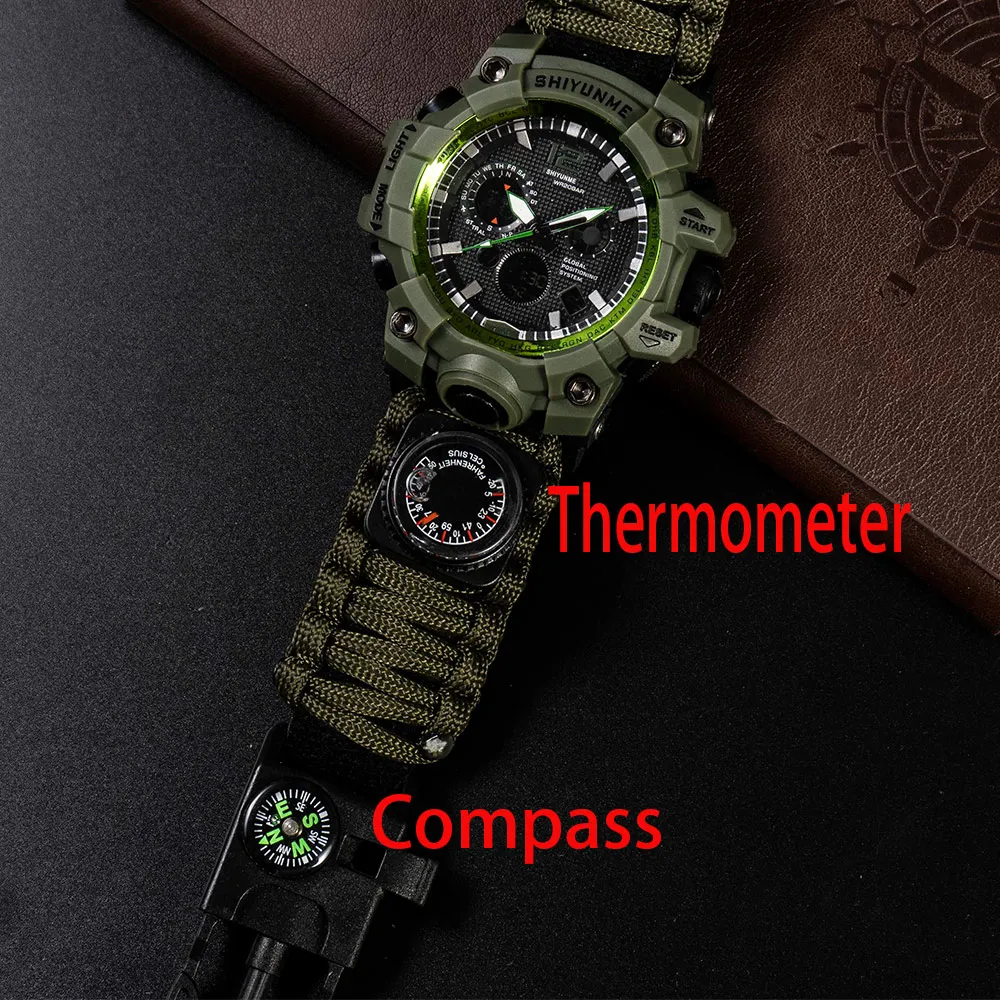 Военные Спортивные светодиодные цифровые часы SHIYUNME женские водонепроницаемые