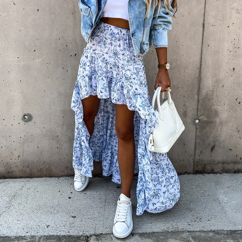 hirigin Bohemian Asymmetrical Women Long Skirt Summer Beach Style Floral Printed High Waist Casual Skirt Ins New Arrival Skirt
hirigin Bohemian Asymmetrical Women Long Skirt Summer Beach Style Floral Printed High Waist Casual Skirt Ins New Arrival Skirt
