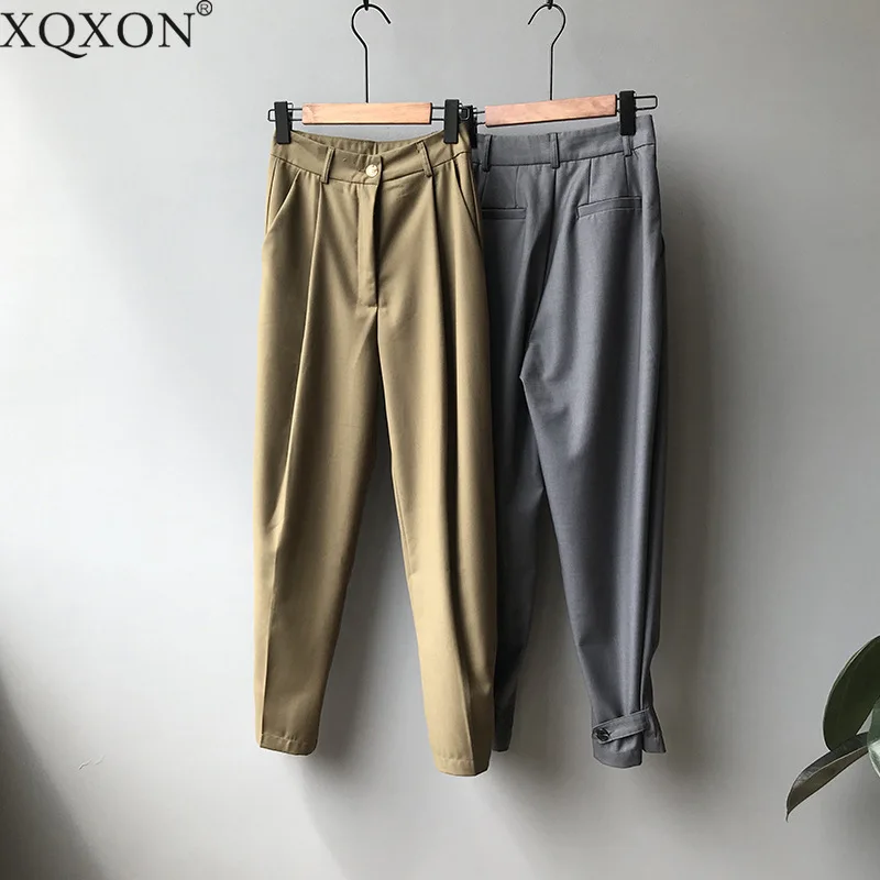 Spring Autumn Harem Pants Woman Korean style Suit Radish Loose Lady Streetwear Pants
Spring Autumn Harem Pants Woman Korean style Suit Radish Loose Lady Streetwear Pants