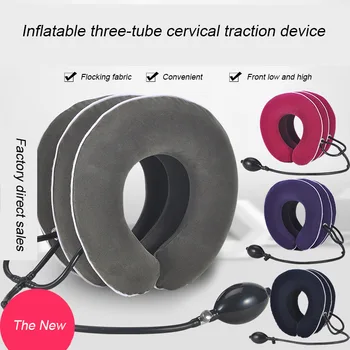 Three-layer Fleece Inflatable Neck Massager Cervical Traction Stretch Device Neck Support Collar Health Care Cervical Corrector
Three-layer Fleece Inflatable Neck Massager Cervical Traction Stretch Device Neck Support Collar Health Care Cervical Corrector