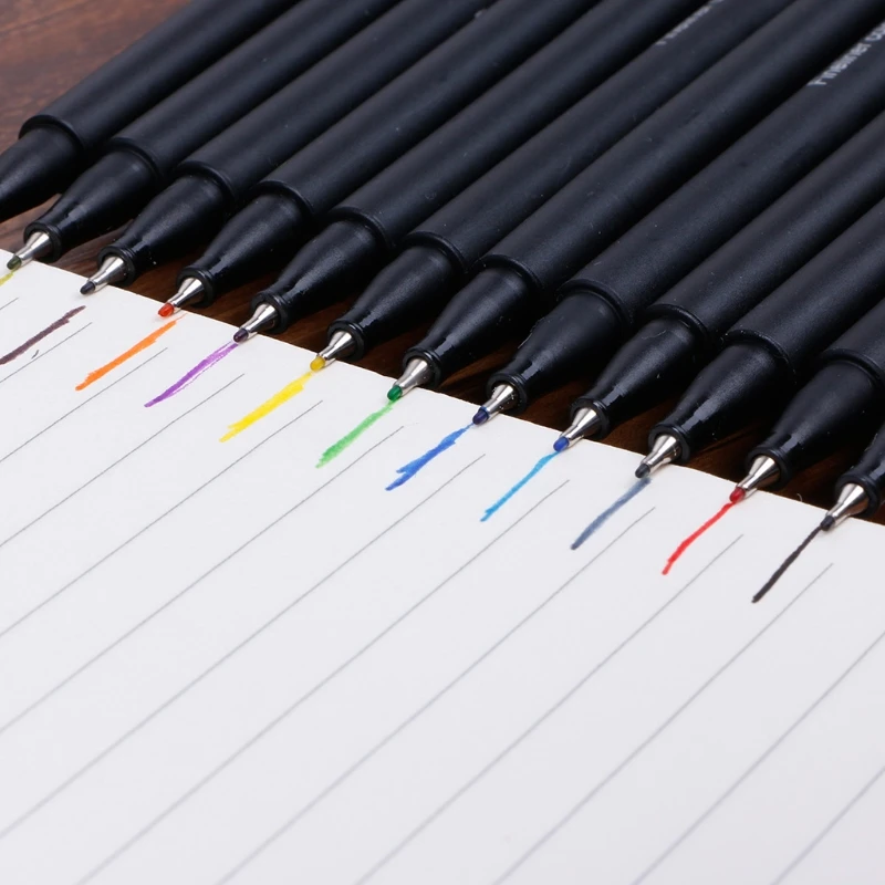 Fineliner 12 / 24 Colors Pen Set 0.4mm Fine Tip Line Writing Drawing Marker Pen 634B
Fineliner 12 / 24 Colors Pen Set 0.4mm Fine Tip Line Writing Drawing Marker Pen 634B