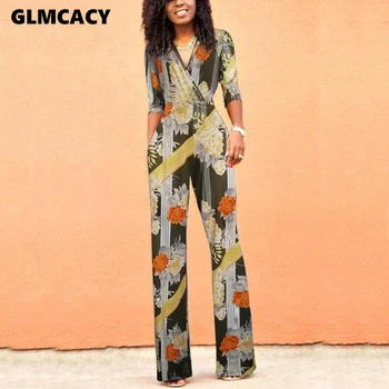 Women Plus Size Printed Long Sleeve V-neck Wide Leg Jumpsuit Chic Spring Fall Casual Overall
Women Plus Size Printed Long Sleeve V-neck Wide Leg Jumpsuit Chic Spring Fall Casual Overall