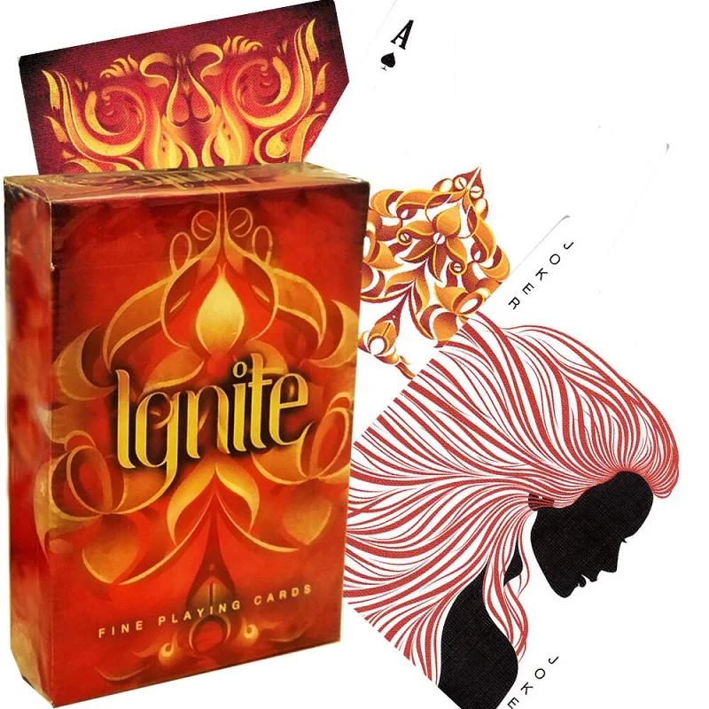 Ellusionist Ignite Deck Burning Playing Cards Fire Poker Magic Card Games Magic Tricks Props for Professional Magician
Ellusionist Ignite Deck Burning Playing Cards Fire Poker Magic Card Games Magic Tricks Props for Professional Magician