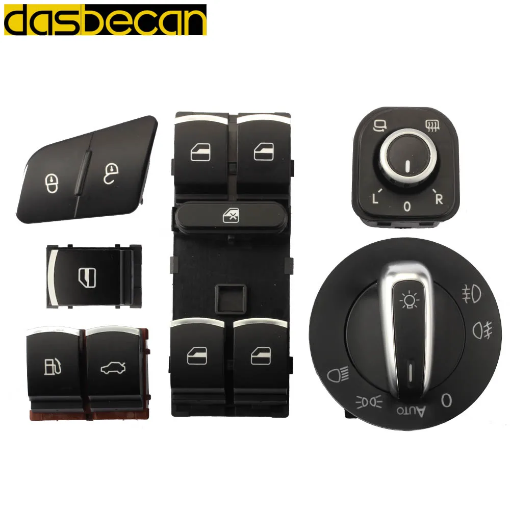 Power Electric Fuel Flap Window Auto Headlight Mirror Switch Button for VW Golf MK5 Jetta Passat 35D959903 3C0962125B 5ND941431B
Power Electric Fuel Flap Window Auto Headlight Mirror Switch Button for VW Golf MK5 Jetta Passat 35D959903 3C0962125B 5ND941431B