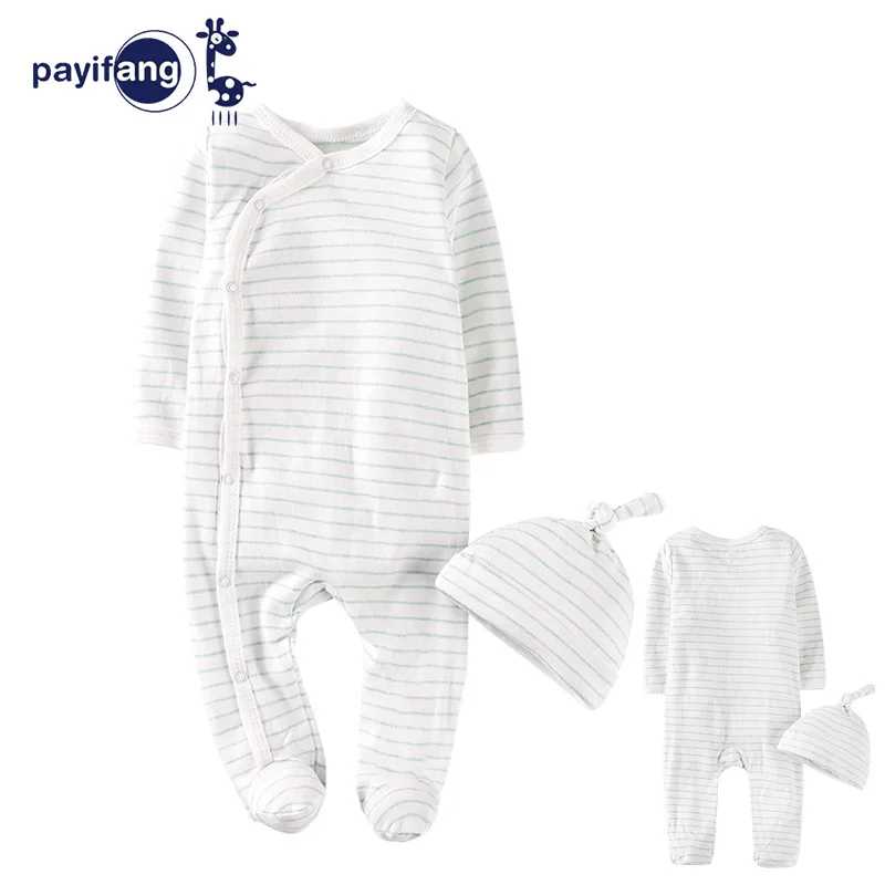 2019 New Style Infants Pure Cotton Onesie Stripes with a Button Buckle Even Foot Romper BABY'S Romper
2019 New Style Infants Pure Cotton Onesie Stripes with a Button Buckle Even Foot Romper BABY'S Romper