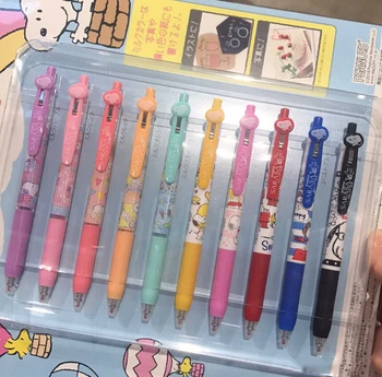 10pcs/set 0.5 mm Colorful Zebra snoopy limited Milk color Gel Pen JJ15 Sarasa for Student writing neutral pen school supplies
10pcs/set 0.5 mm Colorful Zebra snoopy limited Milk color Gel Pen JJ15 Sarasa for Student writing neutral pen school supplies