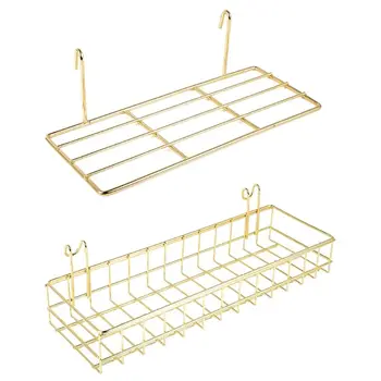 2pcs/set Wire Grid Panel Wall Shelf Basket with Hook Bookshelf Display Storage Rack Organizer Hanging Tray
2pcs/set Wire Grid Panel Wall Shelf Basket with Hook Bookshelf Display Storage Rack Organizer Hanging Tray