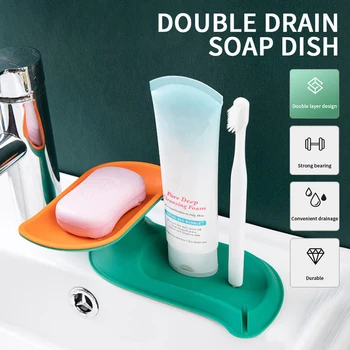 Multifunctional Soap Box Double-layer Rotating Soap Box Soap Tray Soap Rack Double Layers Bathroom Storage Box Rack Shelf
Multifunctional Soap Box Double-layer Rotating Soap Box Soap Tray Soap Rack Double Layers Bathroom Storage Box Rack Shelf
