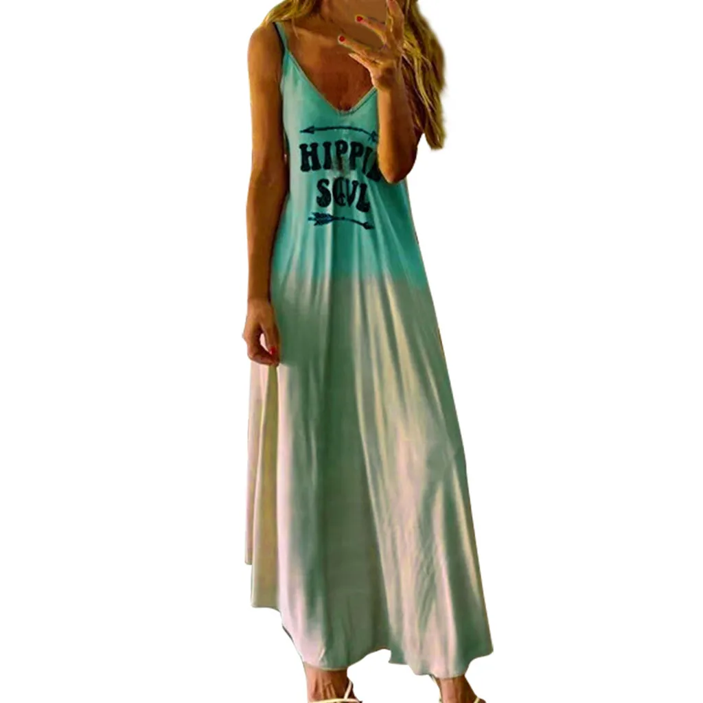 JAYCOSIN sunmmer Dress Women hot Plus Size Sleeveless Gradual Print Letter dresses ladies V-Neck Maxi sundress vestidos 9724
JAYCOSIN sunmmer Dress Women hot Plus Size Sleeveless Gradual Print Letter dresses ladies V-Neck Maxi sundress vestidos 9724