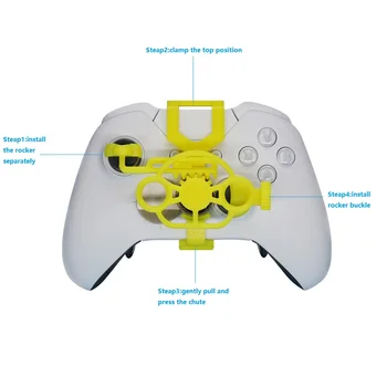 Ruitroliker Gaming Racing Wheel 3D Printed Mini Steering Wheel for Xbox One Xbox One X Xbox One S Xbox One Elite Controller
Ruitroliker Gaming Racing Wheel 3D Printed Mini Steering Wheel for Xbox One Xbox One X Xbox One S Xbox One Elite Controller