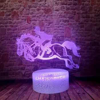 Flash 3D Illusion LED Kids Nightlight Colorful Changing Sleeping Light Horse Riding Sport Model Toys
Flash 3D Illusion LED Kids Nightlight Colorful Changing Sleeping Light Horse Riding Sport Model Toys