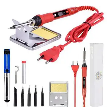 220V 80W LCD Electric Soldering Iron Adjustable Temperature Solder Iron with Soldering Iron Tips Welding Wire Soldering Tools
220V 80W LCD Electric Soldering Iron Adjustable Temperature Solder Iron with Soldering Iron Tips Welding Wire Soldering Tools