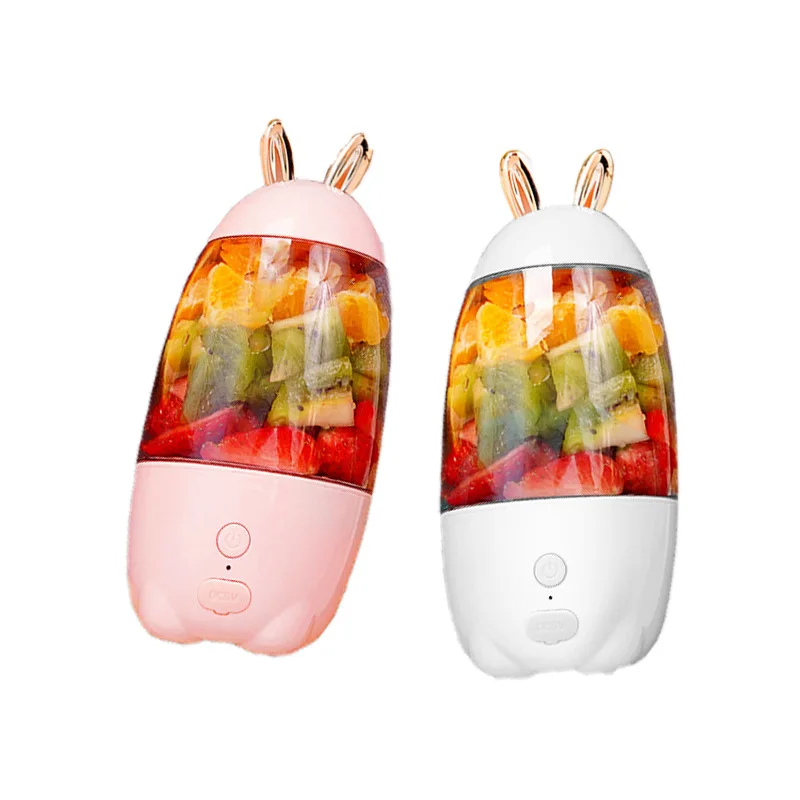 2022 Portable electrical Juicer Household Juicer cup blender Fruits USB Charging Mini Smoothie Blender Juicer Rabbit Shape
2022 Portable electrical Juicer Household Juicer cup blender Fruits USB Charging Mini Smoothie Blender Juicer Rabbit Shape