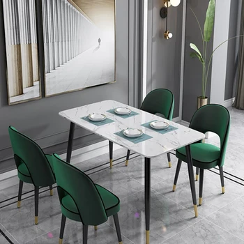 Nordic light luxury marble dining table post modern minimalist restaurant dining table small apartment home dining table
Nordic light luxury marble dining table post modern minimalist restaurant dining table small apartment home dining table