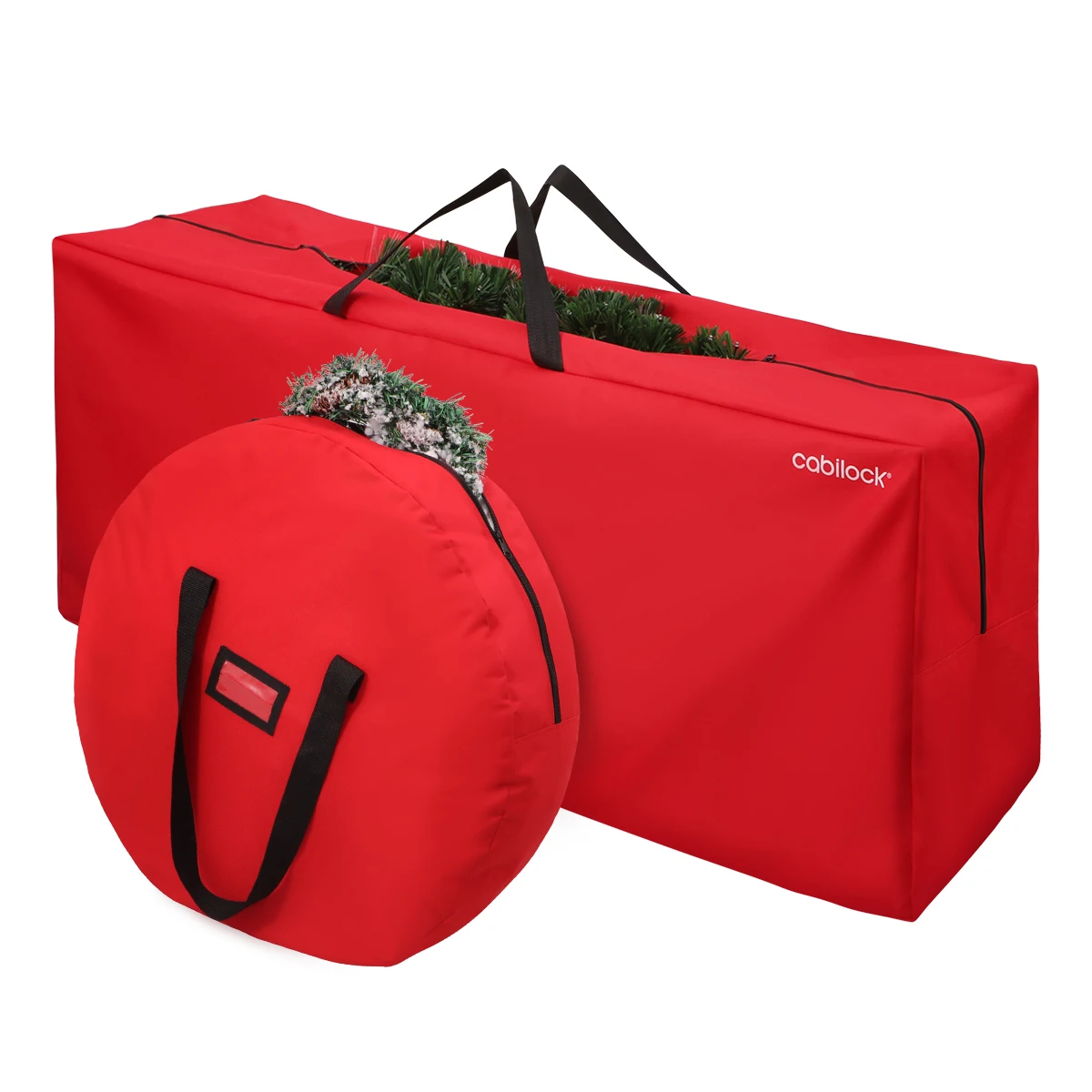 Cabilock Oxford Cloth Christmas Storage Bag Heavy Duty Storage Container Holiday Tree Storage Bag with Wreath Storage Bag (Red)
Cabilock Oxford Cloth Christmas Storage Bag Heavy Duty Storage Container Holiday Tree Storage Bag with Wreath Storage Bag (Red)