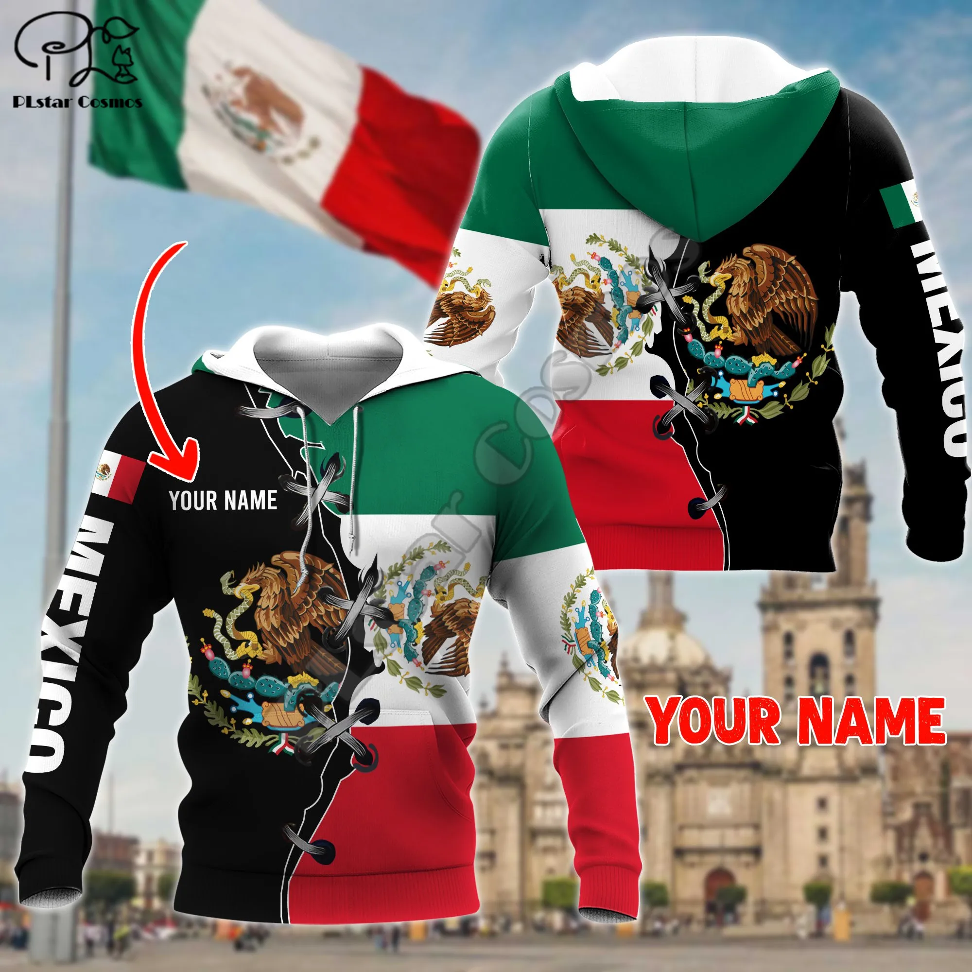 

PLstar Cosmos National Emblem Mexico Flag 3D Printed Hoodies Sweatshirts Zip Hooded For Men And Women Casual Streetwear Style-18