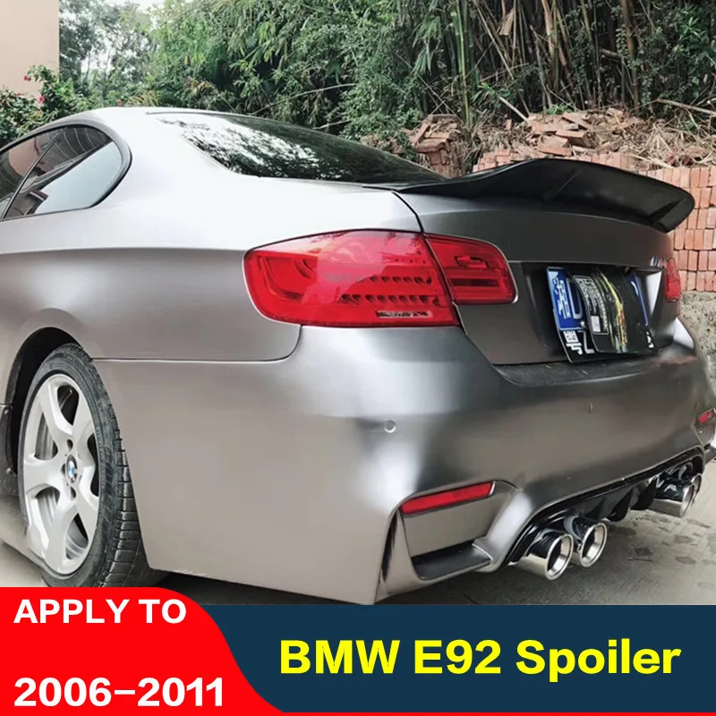 Carbon wings For BMW E92 Spoiler 3 Series 2 Door E92 M3 E92 Coupe Carbon Spoiler 320i 330i 325i tail Apply to 06-11 Auto parts 
Carbon wings For BMW E92 Spoiler 3 Series 2 Door E92 M3 E92 Coupe Carbon Spoiler 320i 330i 325i tail Apply to 06-11 Auto parts