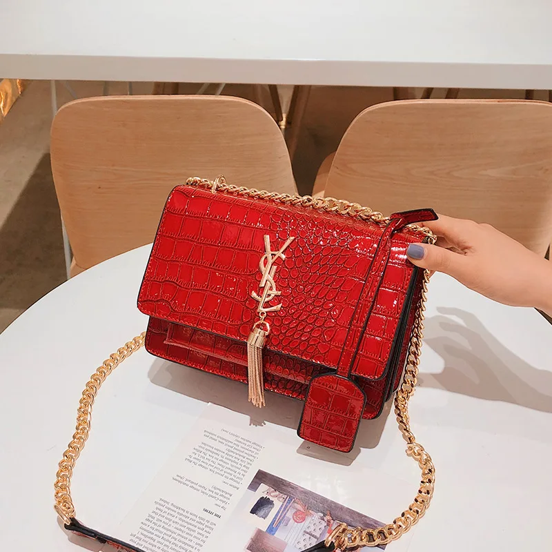 2019 New Style Ozhouzhan Crocodile Pattern Western Style Versatile Elegant Simple Tassels Square Sling Bag Shoulder Bag with Cha
2019 New Style Ozhouzhan Crocodile Pattern Western Style Versatile Elegant Simple Tassels Square Sling Bag Shoulder Bag with Cha
