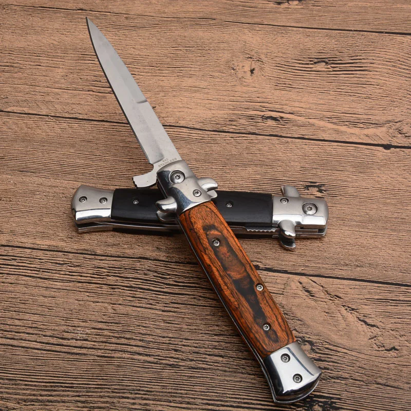 9 inch Folding Knife Military Tactical Knife 440C Steel Blade Combat Camping Hunting Survival Knives Self-defense Hunting Knife
9 inch Folding Knife Military Tactical Knife 440C Steel Blade Combat Camping Hunting Survival Knives Self-defense Hunting Knife