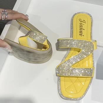 Rimocy Womens Crystal Studded Slides Summer Beach Casual Slip on Sandals Woman Flat Slippers for Women Outdoor Sandalias 2020
Rimocy Womens Crystal Studded Slides Summer Beach Casual Slip on Sandals Woman Flat Slippers for Women Outdoor Sandalias 2020