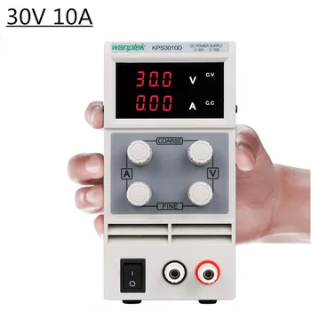 30V 10A 3/4 Digits Display Switching DC Power Supply Adjustable Laboratory Current Stabilizer Suitable for phones Diy 30 V
30V 10A 3/4 Digits Display Switching DC Power Supply Adjustable Laboratory Current Stabilizer Suitable for phones Diy 30 V