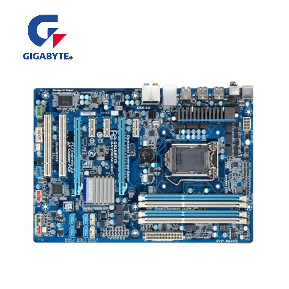 Оригинальная Материнская плата Gigabyte GA PH67A UD3 Desktop H67 LGA 1155 DDR3 100% полностью