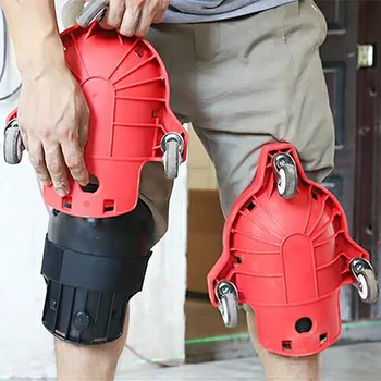 1 pair mason knee pads floor tile tools work mat construction knee pads mason Wheels Knee Pads Rolling Mobile Flexible Gliding