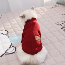 חם כלב חתול בגדי סתיו חורף בגדים לחיות מחמד סוודר קטן חתולי כלבי צ 'יוואווה פאג חתלתול תלבושת חתול מעיל תלבושות BB50WY(China)